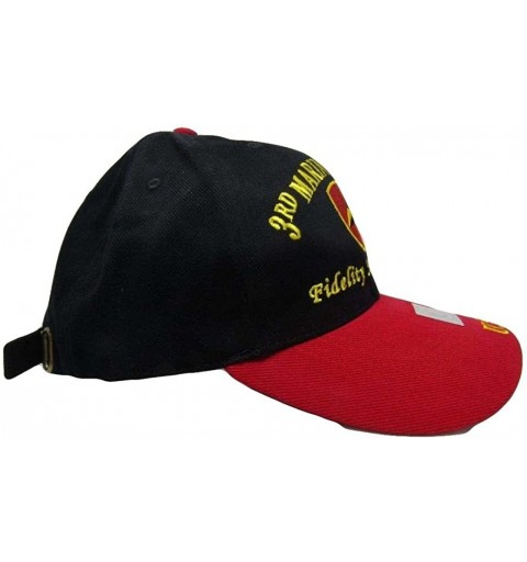 Baseball Caps Marines Marine Corps EGA 3rd Division Fidelity Honor Valor Cap Hat 4-07-C Black - CS18845LCHC $10.55