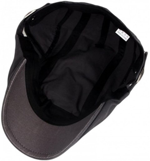 Newsboy Caps Men's Cotton Flat Ivy Newsboy Cap Hunting Hat Pack of 2 - Black/Beige - C617AAMIY0Y $14.31