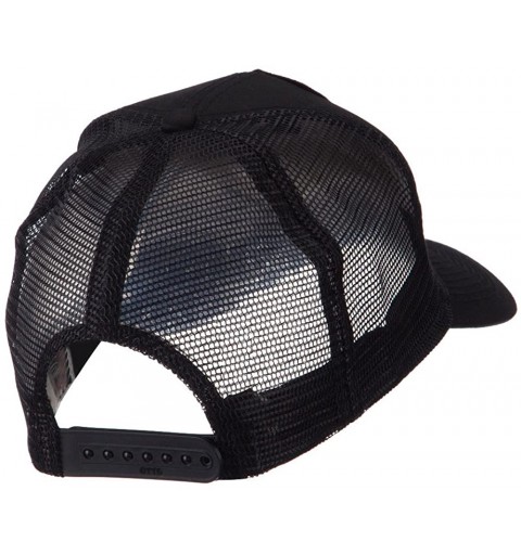 Baseball Caps Skull and Choppers Embroidered Military Patched Mesh Cap - Death Ace - CK11FITPSYX $20.06