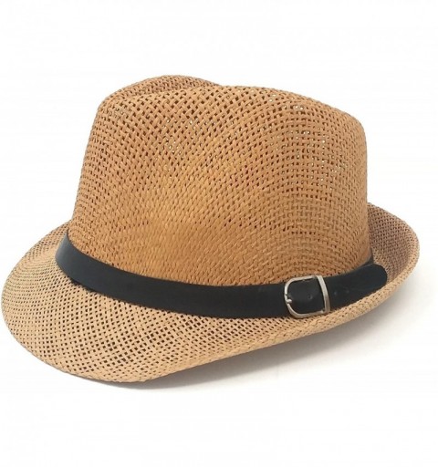 Fedoras Fedoras Lightweight Classic Hat Assorted Colors and Styles Wholesale Bulk LOT - Leather Buckle - CG18DM5GMWL $50.05