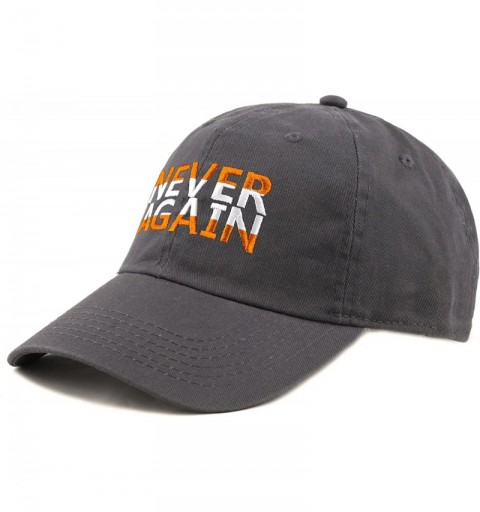Baseball Caps Never Again & Enough School Walk Out & Gun Control Embroidered Cotton Baseball Cap Hat - Never Again-charcoal2 ...