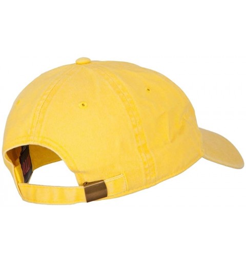 Baseball Caps Sports Kayak Embroidered Washed Dyed Cap - Bright Yellow - CS18A8EXDWT $19.63
