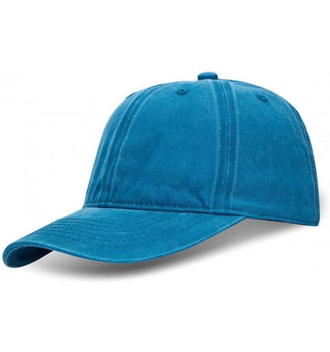 Baseball Caps Custom Denim Hat Embroidered Men Women Personalized Text Name Baseball Cap - Retro Blue - CL18H232WT2 $19.76