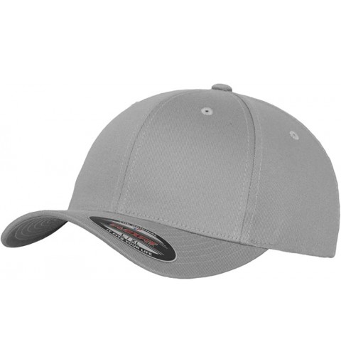 Baseball Caps Men's Athletic Baseball Flex-Fitted Cap. Flexfit Baseball Hat. - Grey - CR18RXGI3Q3 $17.10