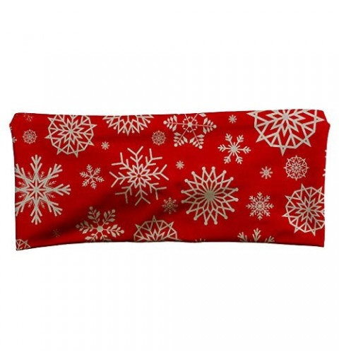 Headbands Ultimate Sports Sweat Wicking Headband (Holiday Red Snowflake) - Holiday Red Snowflake - CT1926SILX3 $8.67