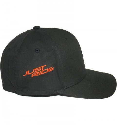 Baseball Caps Custom Personalized Motocross Number Plate Flexfit Hat - Orange - CK18TI7WGI4 $30.16