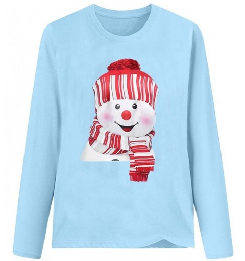 Bomber Hats Womens Christmas Snowman Pullover - O - C918AE73CIX $9.91