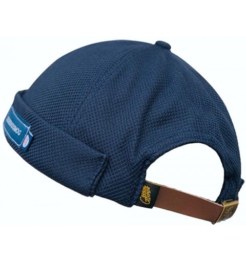 Skullies & Beanies Docker Leon Harbour Hat Watch Cap Breathable Mesh Design Retro Brimless Beanie Hat Unisex - Ct18-navy Blue...