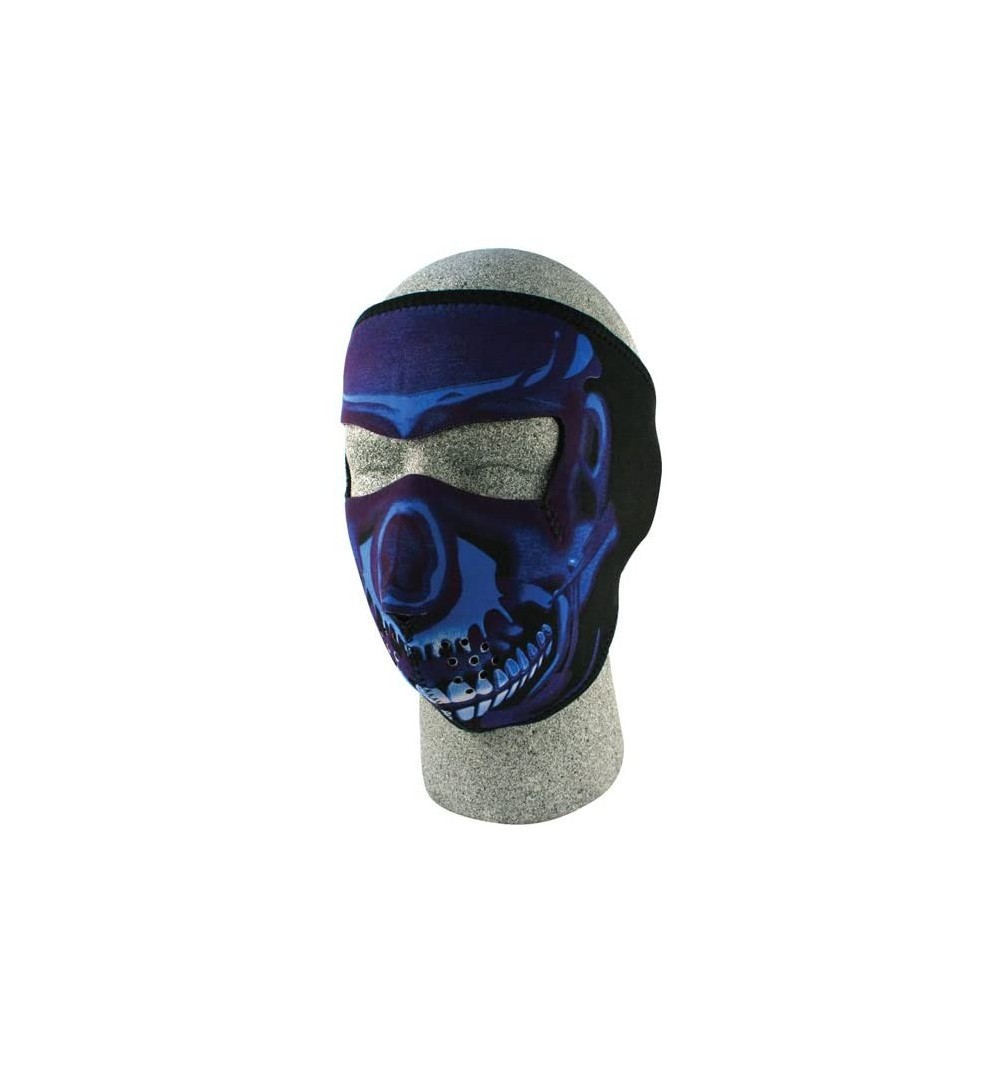 Balaclavas Neoprene Blue Chrome Skull Face Mask- One Size Fits Most - CC112YWRB01 $14.20