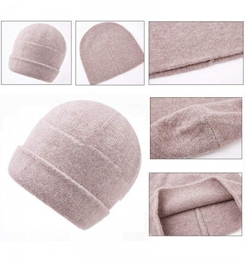 Skullies & Beanies 2pcs Gift Box-Style Winter Beanie Hat Scarf Set Warm Knit Hat Wool Skull Cap for Men Women - Camel - CP18A...