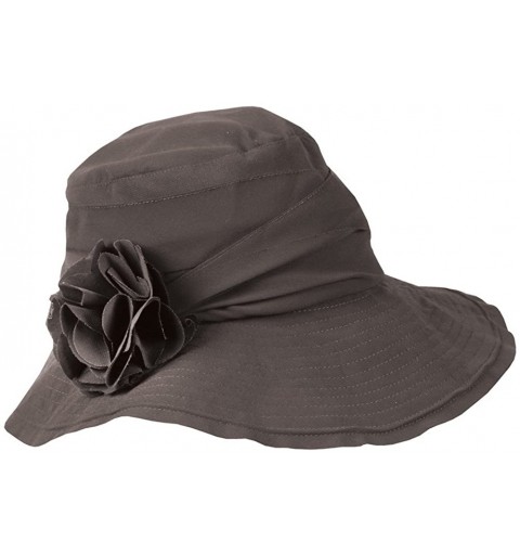 Sun Hats Women's Summer Hat with Bendable Wired Brim - Charcoal - CH186HALOMG $40.89