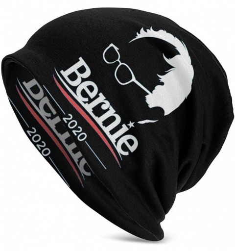 Skullies & Beanies Bernie Sanders 2020 Men's Knit Cap 3D Print Beanie Hat for Women Hood Hip Hop Cap - Black - C318ZZXE3GD $1...