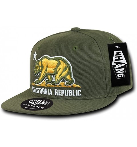 Baseball Caps California Snapbacks - Olive - CK11LGS5XLX $11.44