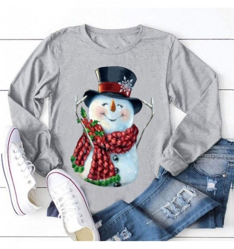 Bucket Hats Womens Christmas Snowman Pullover - Ab - C618AE7KN3U $9.90