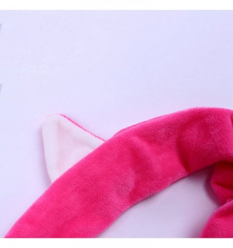 Headbands Cute Cat Ears Stretchy Elastic Wash Headbands Headscarf Cute Hair Band Accessories for Girls - Red - C218HTXUX3E $8.03
