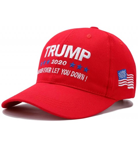 Baseball Caps Make America Great Again Hat with Trump Wristband Donald Trump Hat 2020 USA Cap Keep America Great - Red-g - C5...