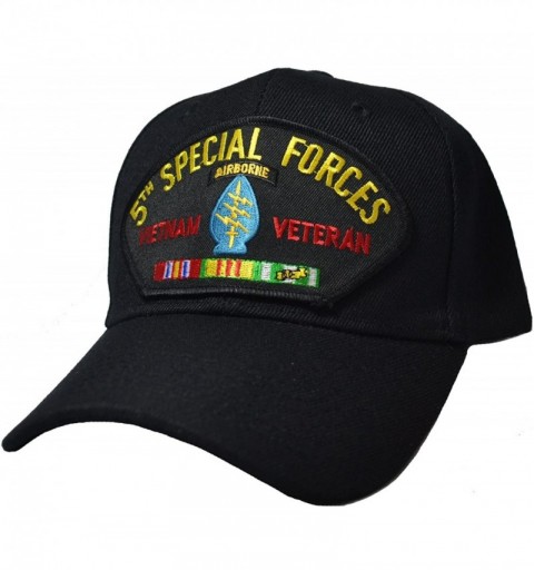 Baseball Caps 5th Special Forces Vietnam Veteran Cap Black - C212DI6C859 $21.78