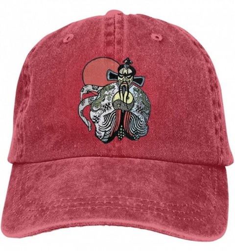 Baseball Caps Big-Trouble-in-Little-China-Jack-Burton-Cowboy-Chapeau Cowboy Baseball Hat- Adjutable Baseball Cap - Red - C518...