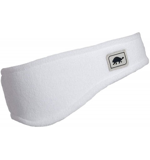 Cold Weather Headbands Chelonia 150 Classic Fleece Bang Band Shaped Headband - White - CC118V2HK1X $12.24