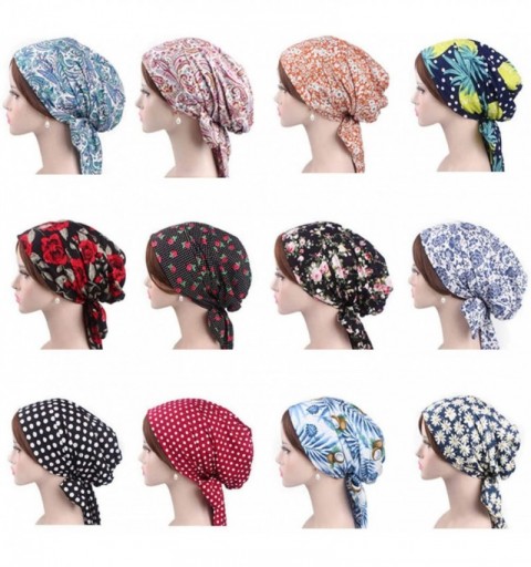 Skullies & Beanies Chemo Headwear Cancer Cap for Women Sleep Headscarf Bonnet Headwrap - 4 - C4186W9QS38 $16.64