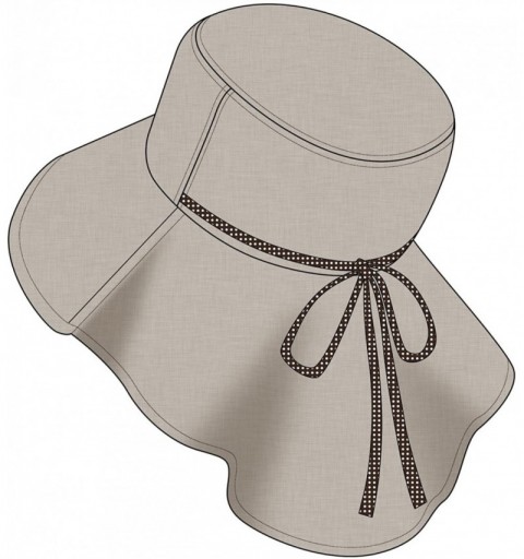 Sun Hats Womens Wide Brim Sun Protection Hat w/Flap Neck Cover for Summer Safari Hiking - Kahki-188 - CX18EDQ8O2H $11.10