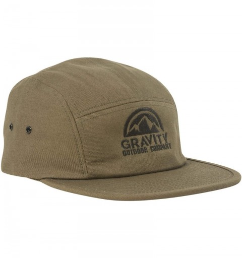 Sun Hats 5 Panel Hat - Olive/Black - CX18ICRG9W6 $13.67