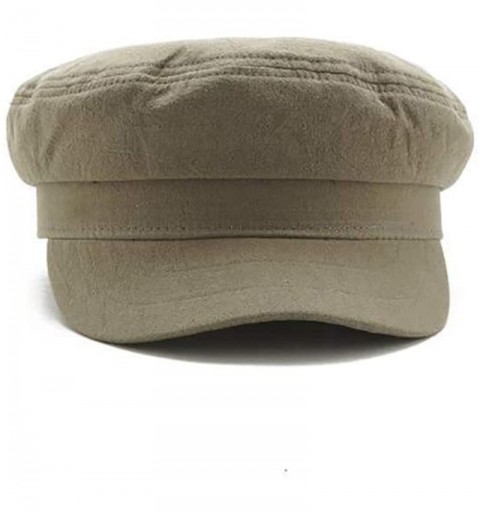 Newsboy Caps Women Newsboy Hat Cotton 8 Panel Plain Cap Berets Gatsby Visor for Spring Summer Autumn - Army Green - CG18W4EIH...