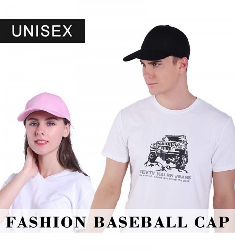 Baseball Caps Baseball Caps Classic Dad Hat Men Women Adjustable Size 35 Optional - 501 Black - CC18SXUCLHW $12.01