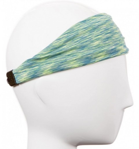 Headbands Xflex Space Dye Adjustable & Stretchy Wide Headbands for Women - Heavyweight Space Dye Lime - C917X6O66KY $13.86
