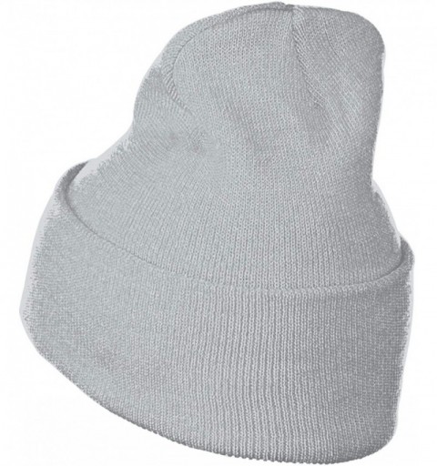 Skullies & Beanies Soft Woolen Cap for Unisex- 100% Acrylic Acid The Fierce Dinosaur Stocking Cap - Gray - CI18R5NE0RA $13.05