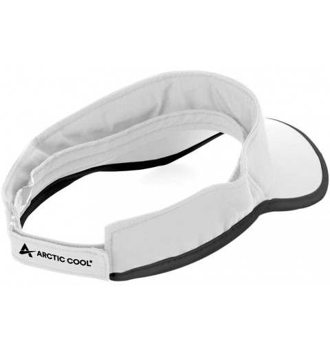 Visors Instant Cooling Visor Performance Tech Breathable UPF 50+ Sun Protection Moisture Wicking - Arctic White - C018QI0OYAY...