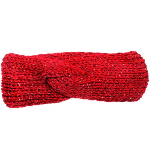 Headbands Winter Ear Warmer Headwrap Crochet Knit Hairband(n122) - Red - C9120CA3MYT $8.57