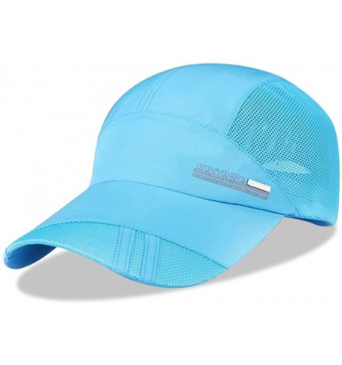 Sun Hats Ultra Cool Summer Breathing Mesh Weight-Light Baseball Cap - 26 Blue - CI185QG52HZ $26.21