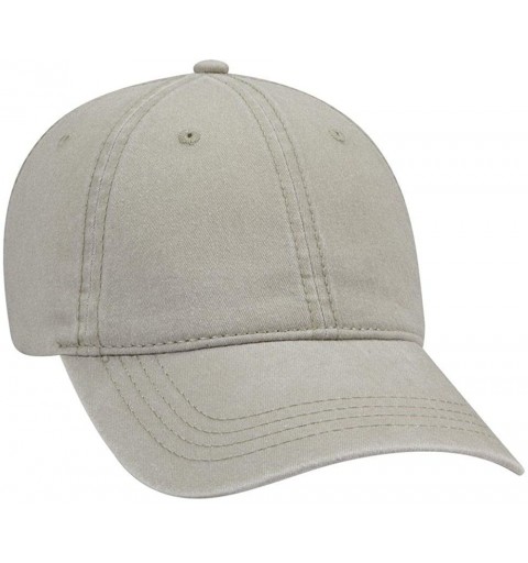 Baseball Caps 6 Panel Low Profile Garment Washed Pigment Dyed Baseball Cap - Stone Gray - C312IVBB5U5 $12.50