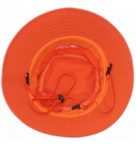 Bucket Hats Womens Bucket Sun Hat UPF 50+ Light Weight Sun Protection Caps - Orange - CH18Y6A7C3R $10.96