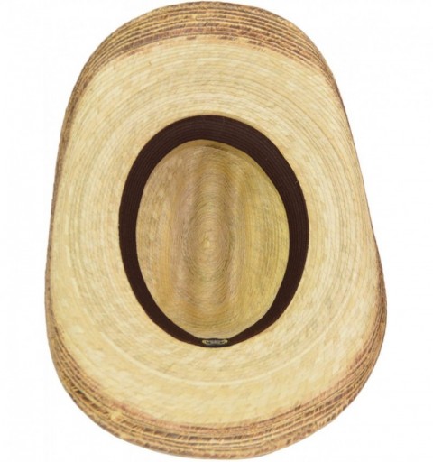 Cowboy Hats Large Mexican Palm Leaf Cowboy Hat Sombreros Vaqueros de Palma de Hombre- Flex Fit (Burnt Stain) - CF18N94242N $3...