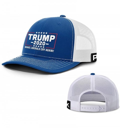 Baseball Caps Trump Hat 2020 Make Liberals Cry Again Mesh Back - Royal Blue / White Mesh - CF18U0NZT60 $12.44