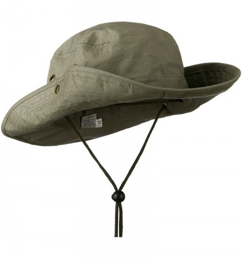 Cowboy Hats Extra Big Size Brushed Twill Aussie Hats - Olive - CA11M5D8Y19 $29.95