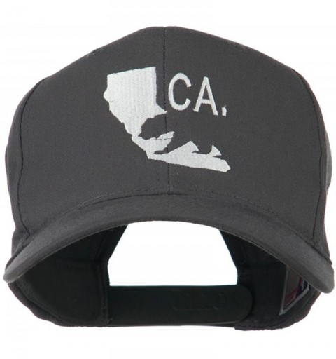 Baseball Caps California with Bear Embroidered Cap - Charcoal Grey - CK11JL1CDBZ $17.89