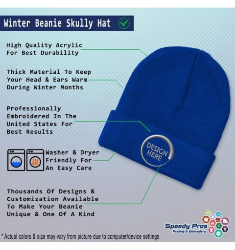 Skullies & Beanies Beanie for Men & Women Crazy Goat Lady Pink Embroidery Skull Cap Hat 1 Size - Royal Blue - CE18A9CDYCR $15.82
