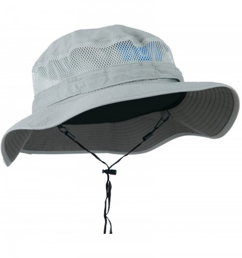 Sun Hats Big Size Taslon UV Bucket Hat - Grey - CW11IH3MUW5 $28.05