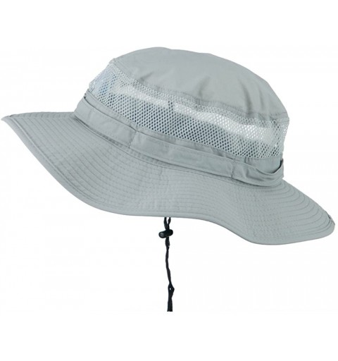 Sun Hats Big Size Taslon UV Bucket Hat - Grey - CW11IH3MUW5 $28.05