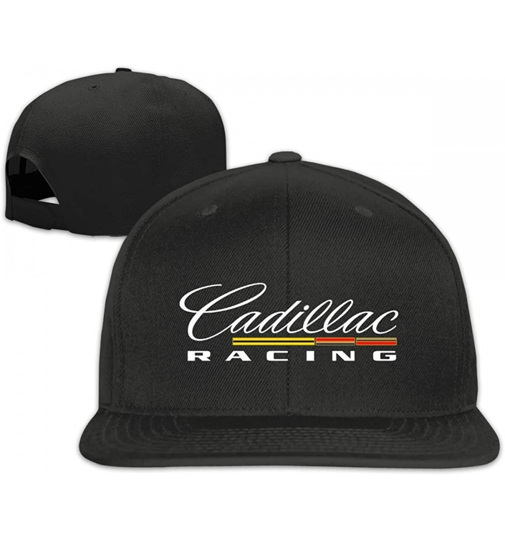 Baseball Caps Unisex Cadillac Racing Logo Baseball Caps Unisex Adjustable Hip-Hop Hats Black - Black - C518SU90OM4 $13.16