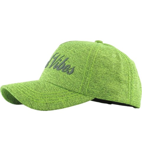 Baseball Caps Good Vibes ONLY Cool Vintage Design Dad Hat Baseball Cap Polo Style Adjustable - (5.3) Neon Green Good Vibes - ...