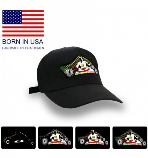 Baseball Caps Black Light Up Dad Hat Baseball Cap with Sound Activated DJ LED Flashing Hat for Man Woman Christmas Decoration...