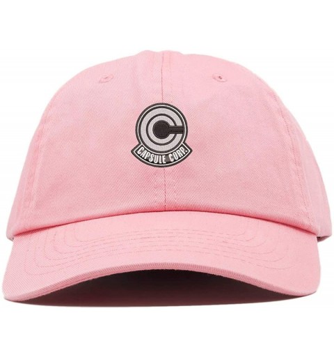 Baseball Caps Capsule Corp Low Profile Low Profile Embroidered Dad Hat - Vc300_pink - C218OLEHC3C $12.27