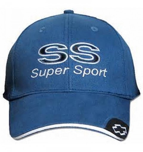 Baseball Caps Chevy SS Men's Embroidered Hat - Blue - C211OSFRIPF $23.10