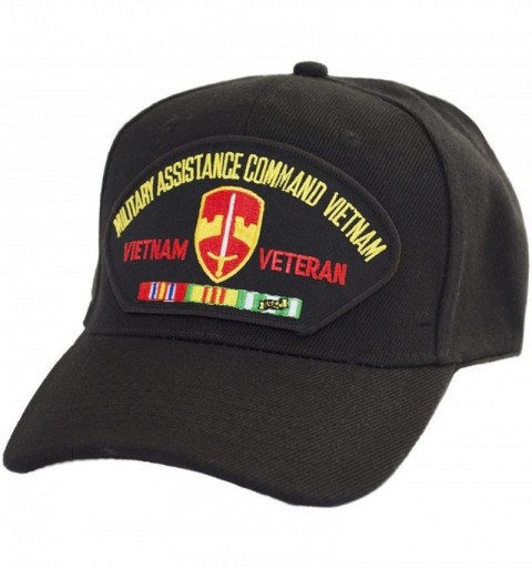 Baseball Caps Military Assistance Command Vietnam Veteran Cap Black - CL183QUSXW2 $26.08