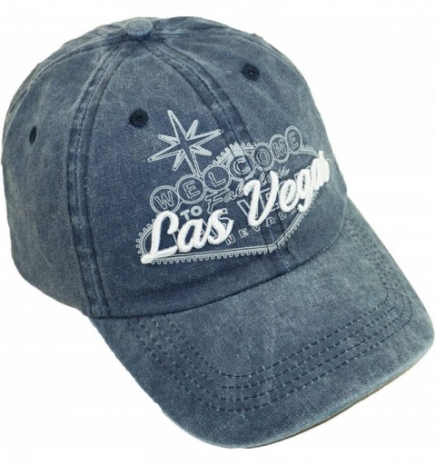 Baseball Caps USA City Embroidered Hat Adjustable Landscape Cotton Baseball Cap - Las Vegas-navy - C618EIA5TKM $14.46