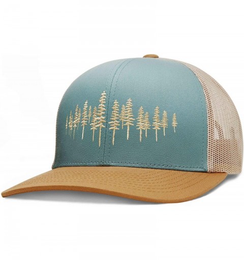 Baseball Caps Trucker Hat- Tamarack Forest - Smoke-blue- Amber-gold- Beige / Beige - CV1983QHRG0 $24.88